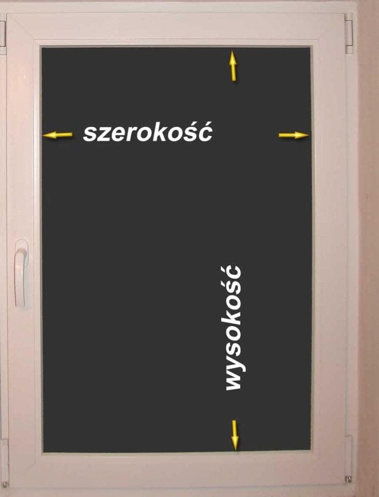 Rolety standardowe pomiar