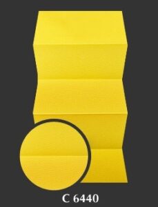 tkanina plisy kod C6440 - kolor żółty - Plisa jednolita Półprzezroczysta (Parametry: Odbicie światła 32%, Przepuszczalność 15%, Wchłanianie 53%, Gramatura 103 g/m2, Grubość 0.2 mm, Skład 100% PES) - Marka: Verosun Warszawa Kobyłka
